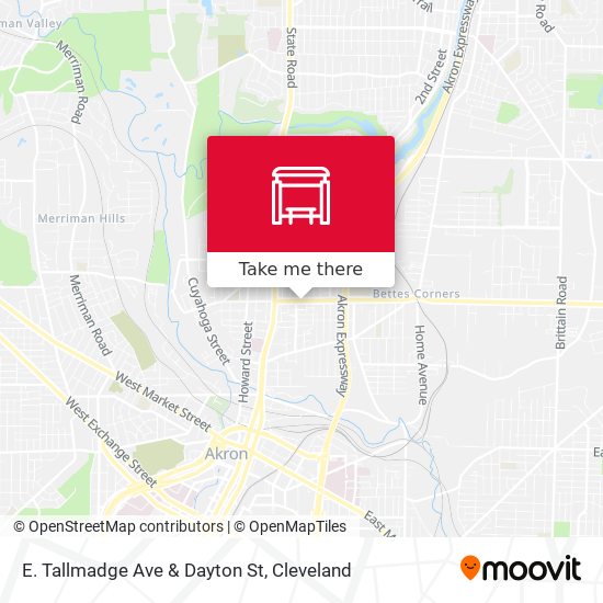 E. Tallmadge Ave & Dayton St map