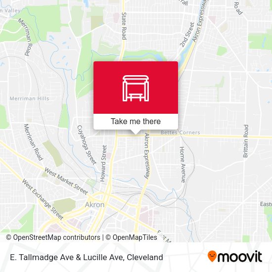 E. Tallmadge Ave & Lucille Ave map