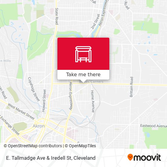 E. Tallmadge Ave & Iredell St map