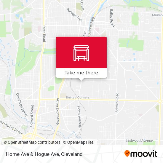 Home Ave & Hogue Ave map