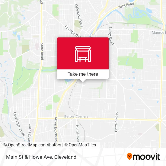 Main St & Howe Ave map