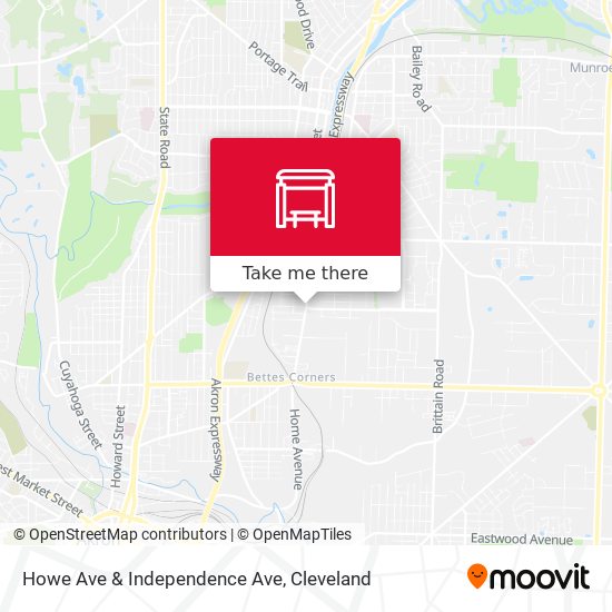 Howe Ave & Independence Ave map