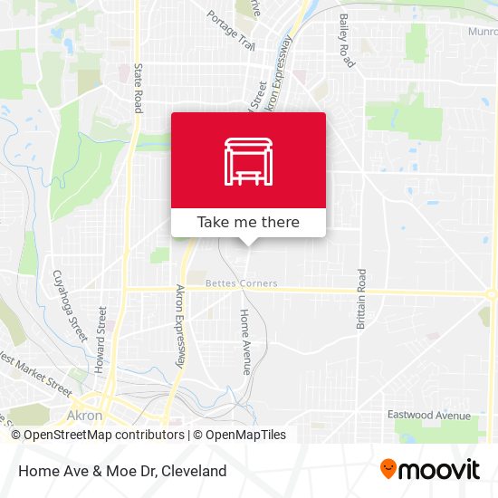 Home Ave & Moe Dr map