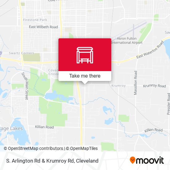 Mapa de S. Arlington Rd & Krumroy Rd