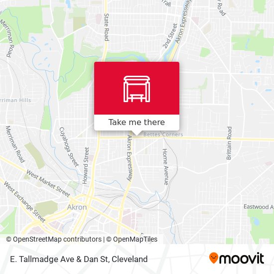 E. Tallmadge Ave & Dan St map