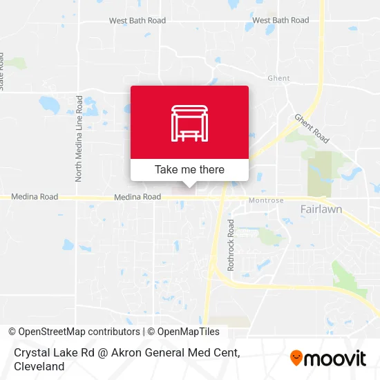 Mapa de Crystal Lake Rd @ Akron General Med Cent