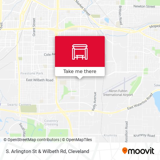 Mapa de S. Arlington St & Wilbeth Rd