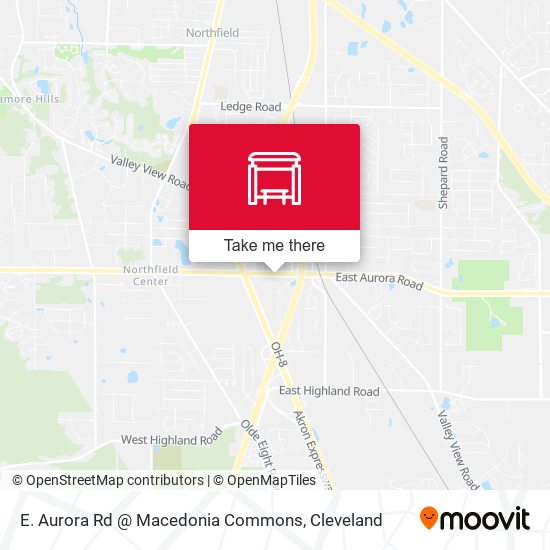 E. Aurora Rd @ Macedonia Commons map