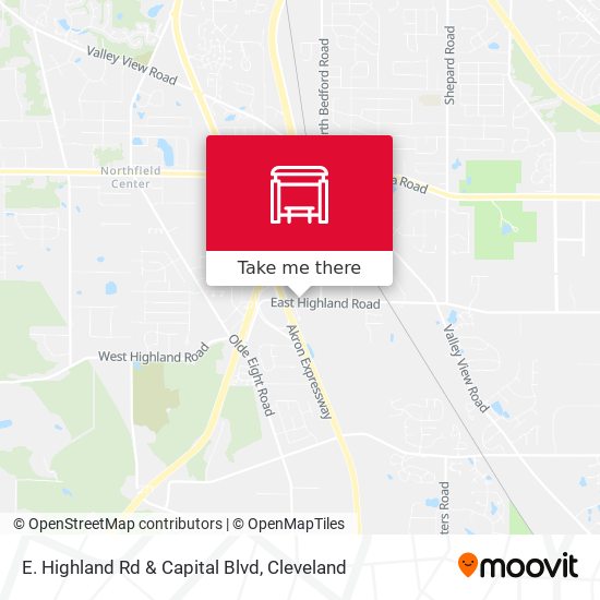 Mapa de E. Highland Rd & Capital Blvd