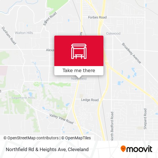 Northfield Rd & Heights Ave map