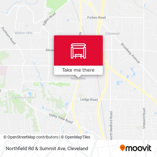 Northfield Rd & Summit Ave map