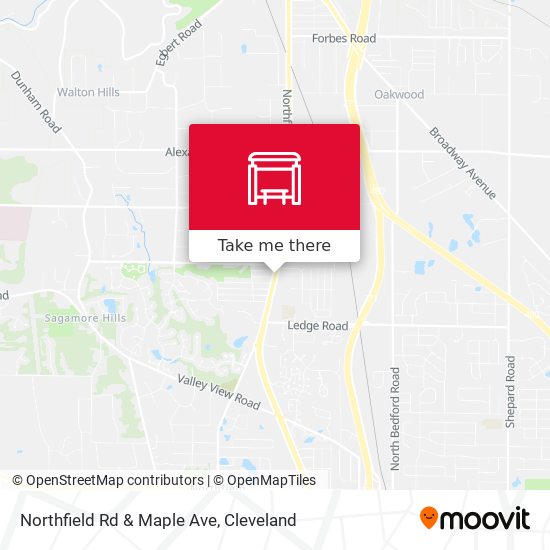 Mapa de Northfield Rd & Maple Ave