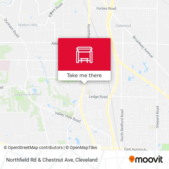 Northfield Rd & Chestnut Ave map