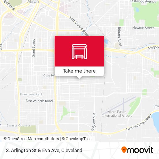 Mapa de S. Arlington St & Eva Ave