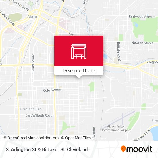Mapa de S. Arlington St & Bittaker St