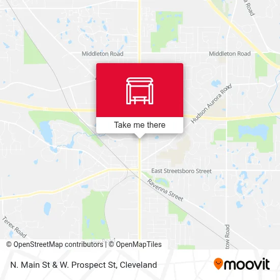 N. Main St & W. Prospect St map