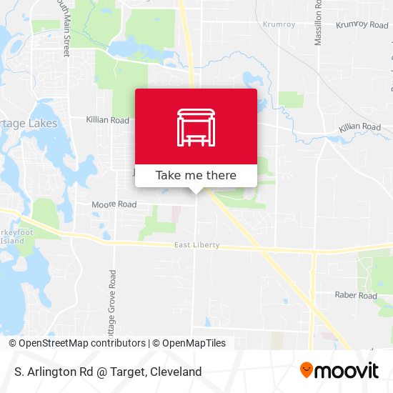 S. Arlington Rd @ Target map