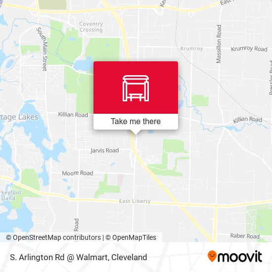 S. Arlington Rd @ Walmart map