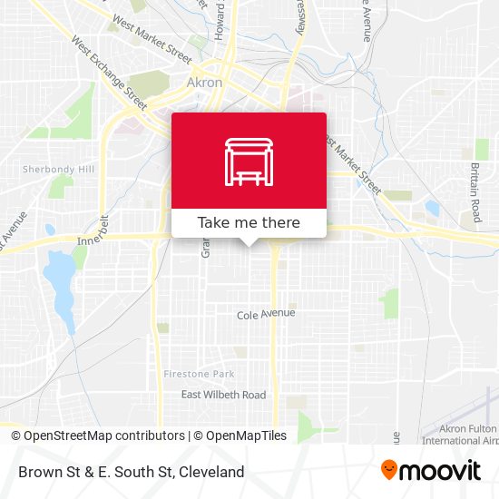 Brown St & E. South St map