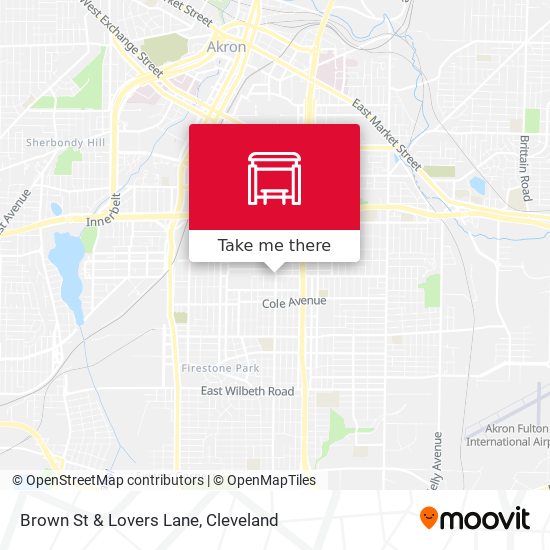 Brown St & Lovers Lane map