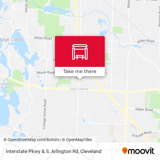 Interstate Pkwy & S. Arlington Rd map