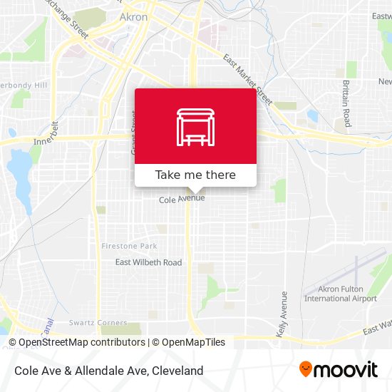 Cole Ave & Allendale Ave map