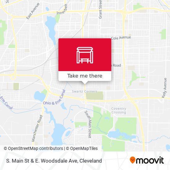 S. Main St & E. Woodsdale Ave map