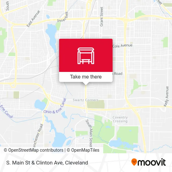 S. Main St & Clinton Ave map