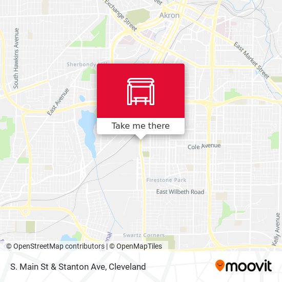 S. Main St & Stanton Ave map