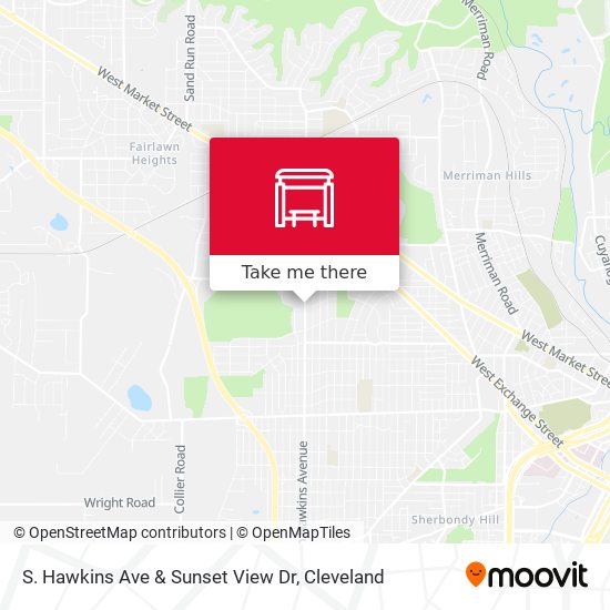 Mapa de S. Hawkins Ave & Sunset View Dr