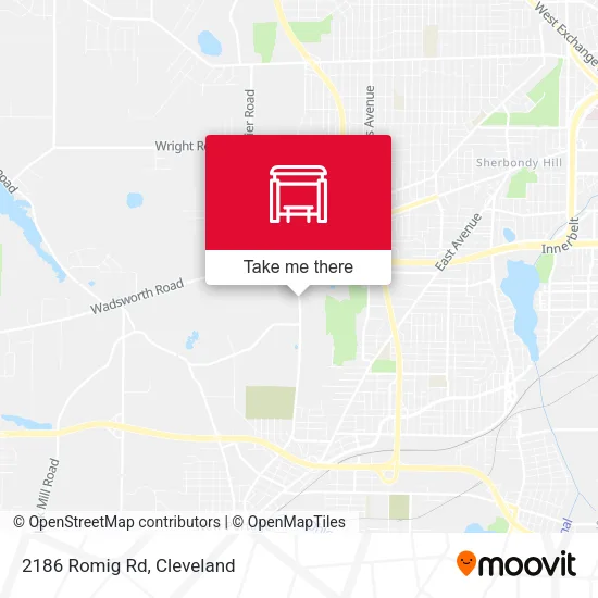 2186 Romig Rd map