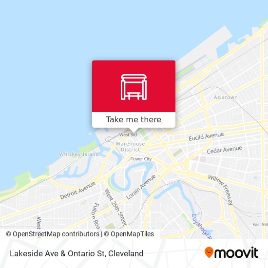 Lakeside Ave & Ontario St map