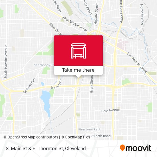 Mapa de S. Main St & E. Thornton St