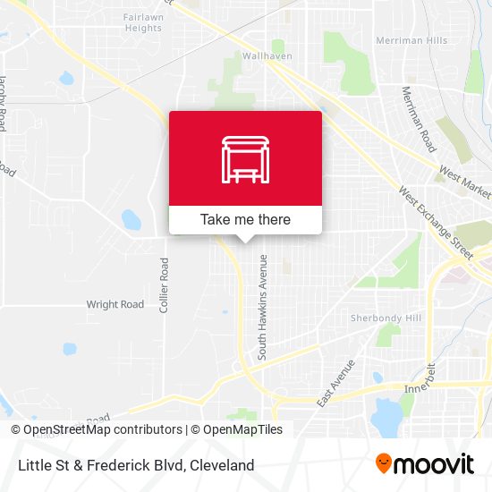 Little St & Frederick Blvd map