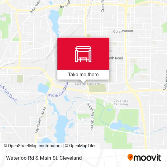 Waterloo Rd & Main St map