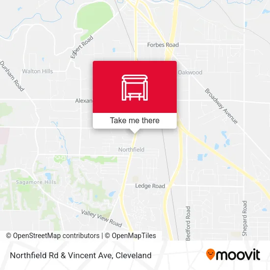 Mapa de Northfield Rd & Vincent Ave