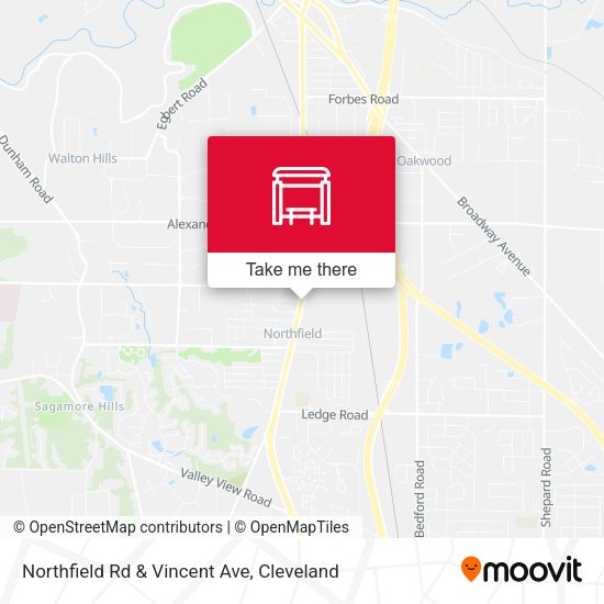 Northfield Rd & Vincent Ave map