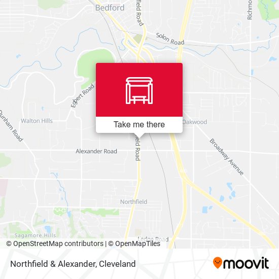 Northfield & Alexander map
