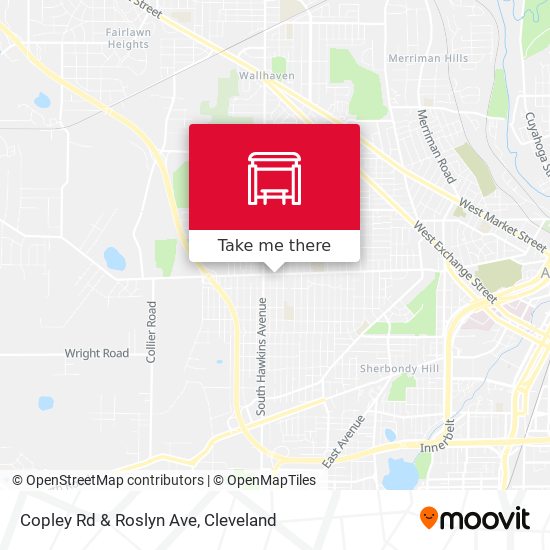 Mapa de Copley Rd & Roslyn Ave