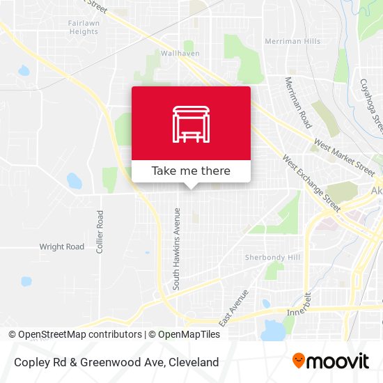 Copley Rd & Greenwood Ave map