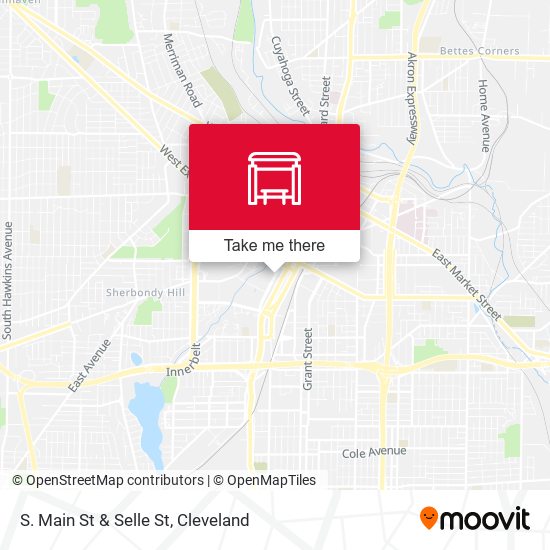 S. Main St & Selle St map