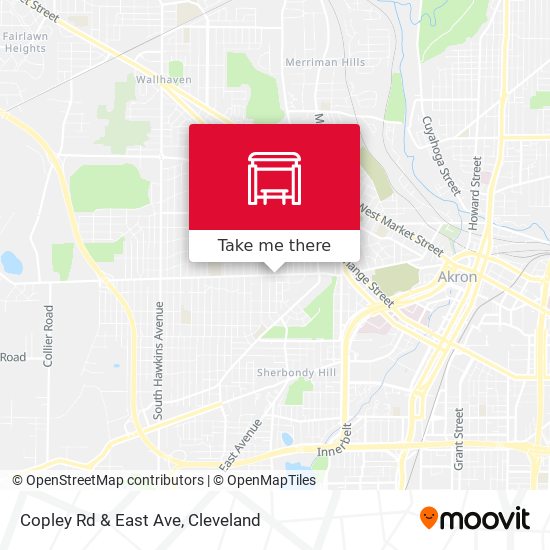 Mapa de Copley Rd & East Ave