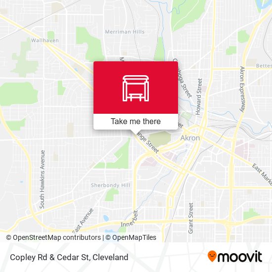 Mapa de Copley Rd & Cedar St