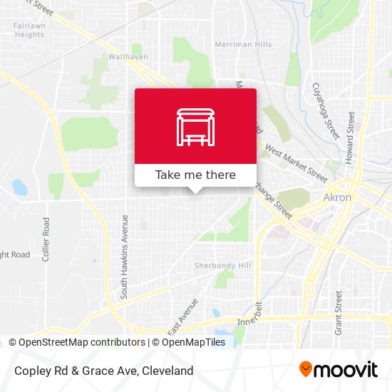 Copley Rd & Grace Ave map