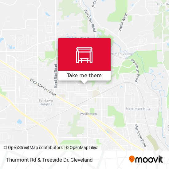 Thurmont Rd  & Treeside Dr map