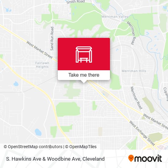 Mapa de S. Hawkins Ave & Woodbine Ave