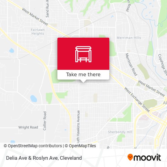 Delia Ave & Roslyn Ave map