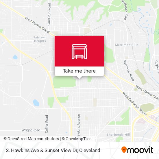 S. Hawkins Ave & Sunset View Dr map