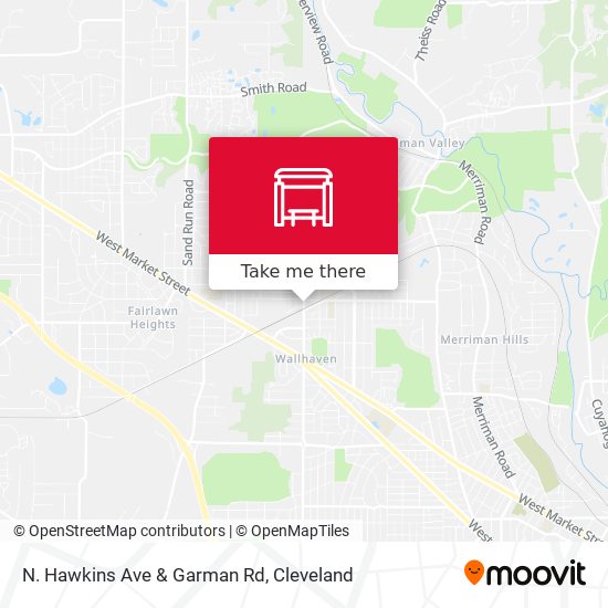 N. Hawkins Ave & Garman Rd map