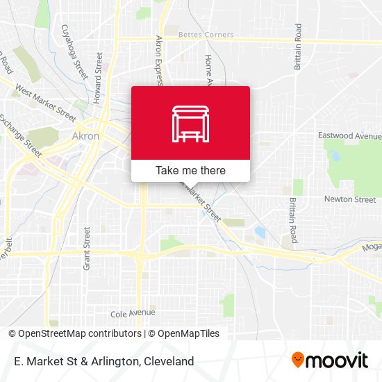 Mapa de E. Market St & Arlington